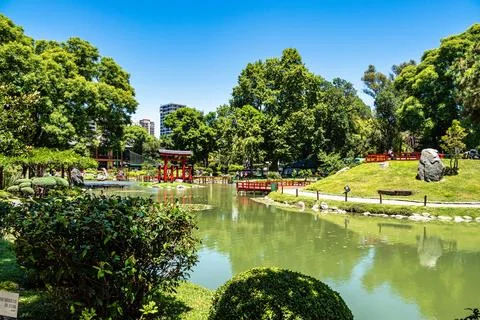 The Buenos Aires Japanese Garden, Jardin Japones is a public garden in Buen.. Stock Photos