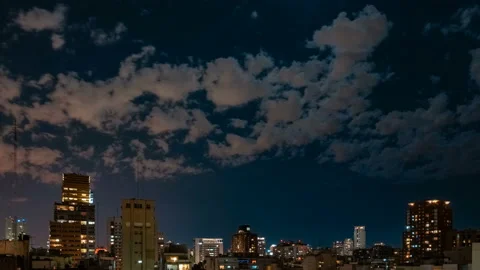 Buenos Aires at night Stock Footage 88477998
