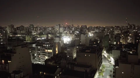 Buenos aires, pan over skyline Video stock 76956499