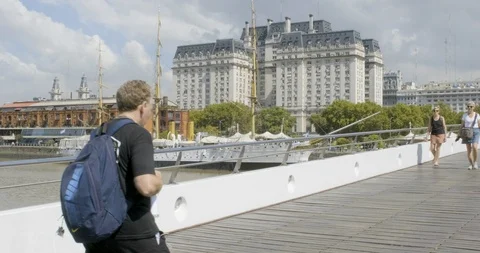 Buenos Aires Puente De La Mujer Stock Footage 109691222