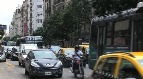 Buenos Aires, street. Stock Footage 48729488
