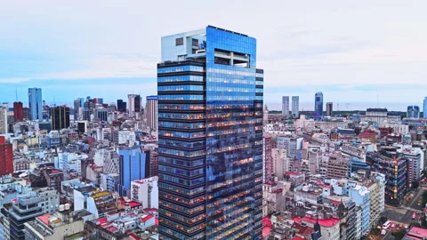Buenos Aires' Towering Heights Stock Footage 296017445
