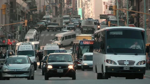 Buenos Aires Traffic Stock-Footage 5091465