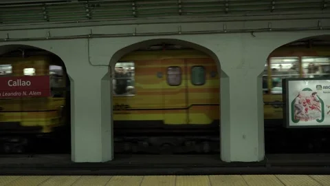 Buenos Aires Underground (subte) 3 Stock Footage 241247820