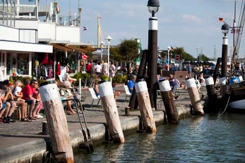 Buesumer docks Stock Photos