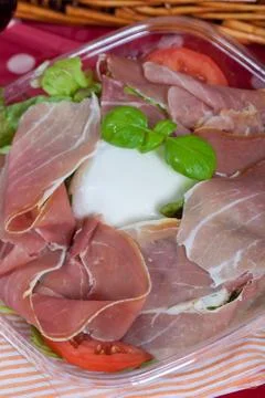 Bufala mozzarella salad Stock Photos