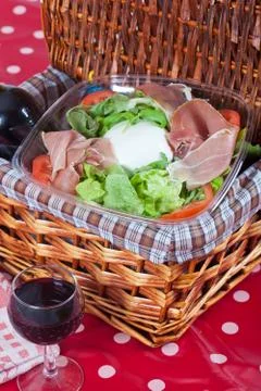 Bufala mozzarella salad Stock Photos