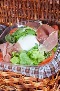 Bufala mozzarella salad Stock Photos