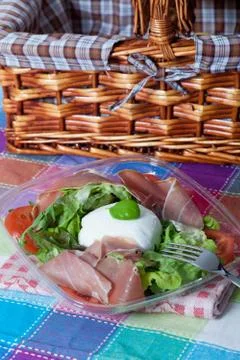 Bufala mozzarella salad Stock Photos