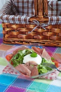 Bufala mozzarella salad Stock Photos