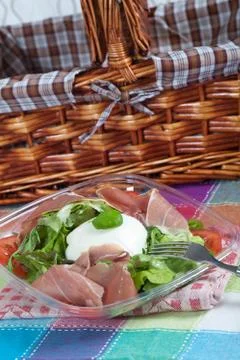 Bufala mozzarella salad Stock Photos
