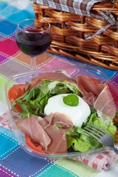 Bufala mozzarella salad Stock Photos