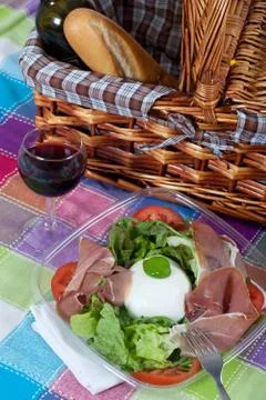 Bufala mozzarella salad Stock Photos