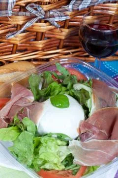 Bufala mozzarella salad Stock Photos