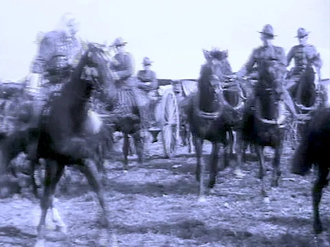 Buffalo Bill on horseback Video stock 139947044