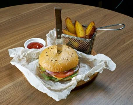 Buffalo burger Foto stock