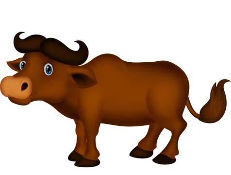 Buffalo cartoon Stock Illustration