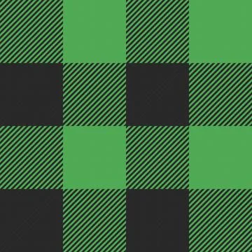 Buffalo check pattern, Xmas plaid pattern vector Stock Illustration