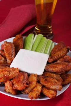 Buffalo chicken wings Stock Photos