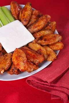 Buffalo chicken wings Stock Photos