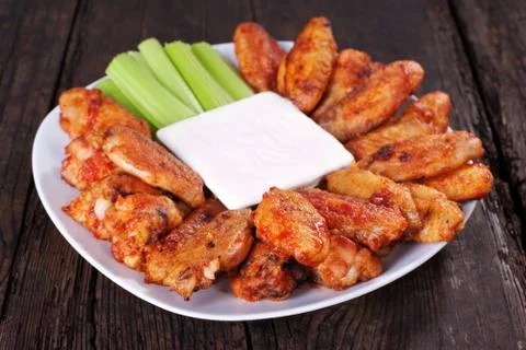 Buffalo chicken wings Stock Photos