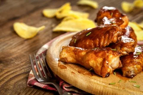 Buffalo chicken wings Stock Photos