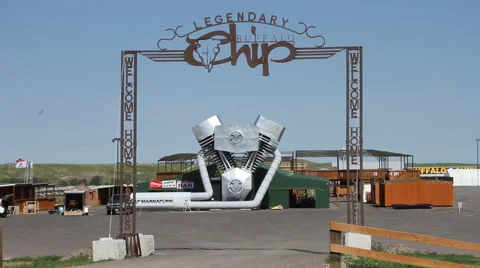 Buffalo Chip gate area Stock Footage 40388924