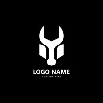 Buffalo garage logo design vector Stock Illustration