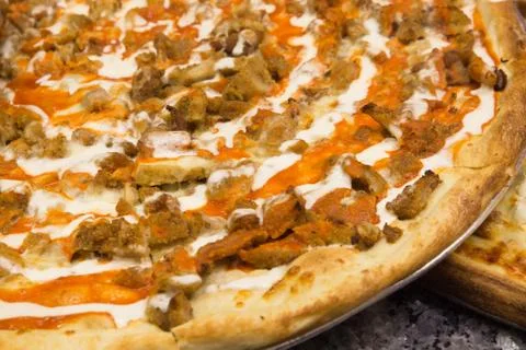 Buffalo pizza Stock Photos