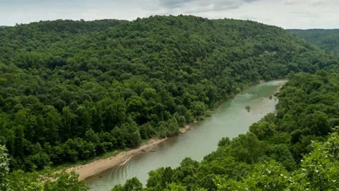 Buffalo River Kayakers Vídeo Stock 221788348