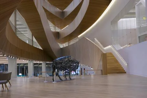 Buffalo Sculpture 스톡 사진