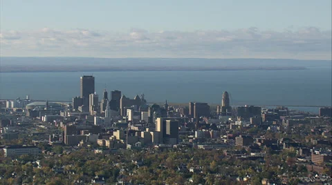 Buffalo skyline Video stock 33909900