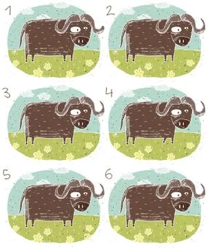 Buffalo Visual Game Stock Illustration