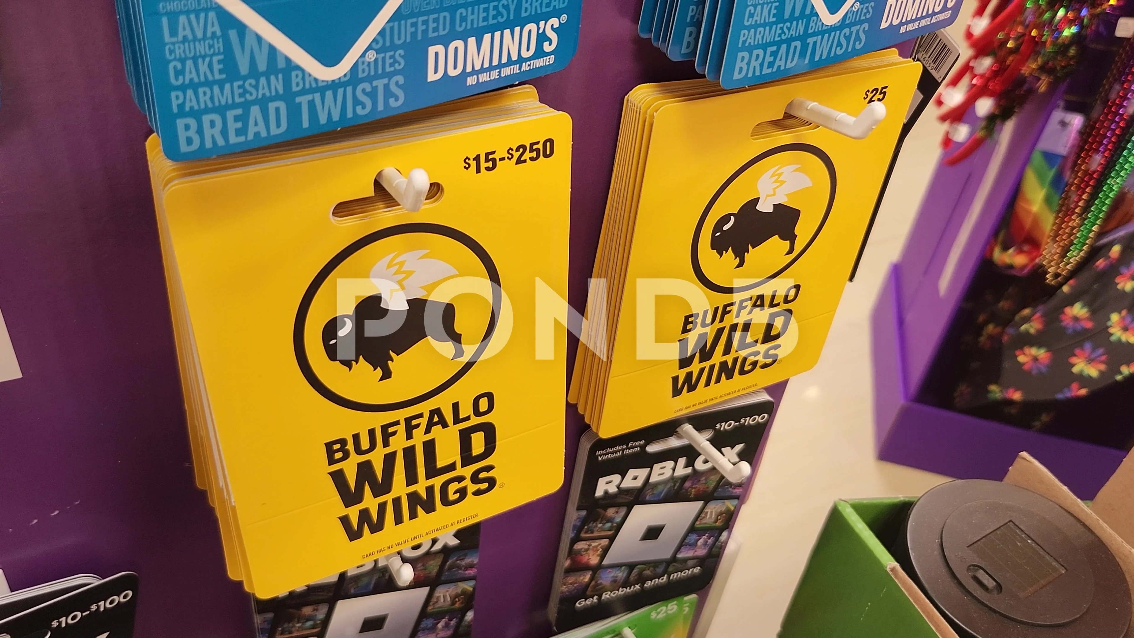 Buffalo Wild Wings Gift Card Retailer Stock Video Pond5