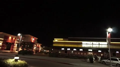 Buffalo Wild Wings at night Stock Footage 170916255