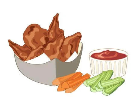 Buffalo wings Stock Illustration