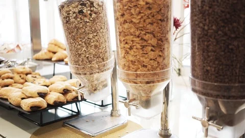 Buffe breakfast 3 Vídeos de archivo 89649692