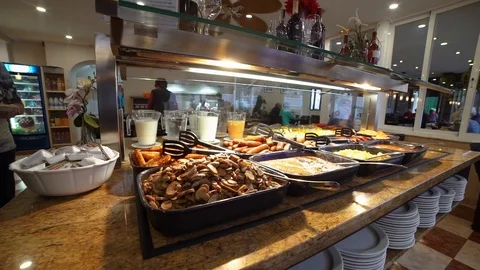 Buffe food Video stock 89649652