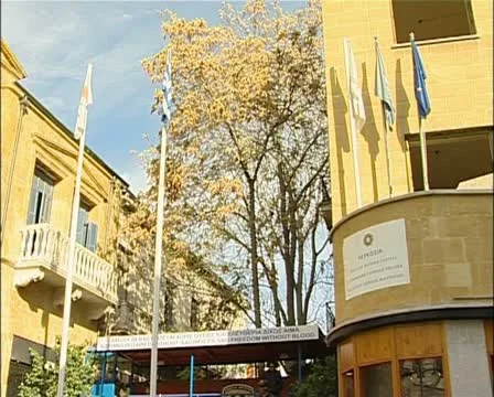 Buffer Zone, green line Ledra street before opening, Nicosia, Cyprus Stock-Footage 21366391