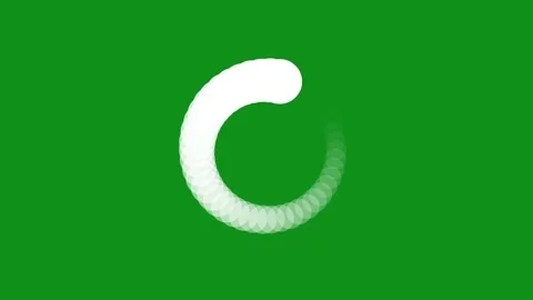 Buffering circle motion graphics with green screen background Stock Footage 334363130