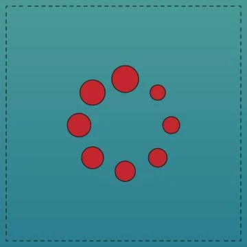 Buffering computer symbol Illustrazione stock