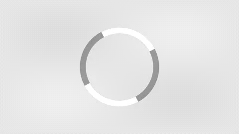 Buffering Internet Loading Circle Grey Background Looping Animation Transparency Stock Footage 346554486