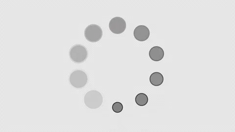Buffering Internet Loading Circle Icon Animation Transparency Looping Video Stock Footage 346314646