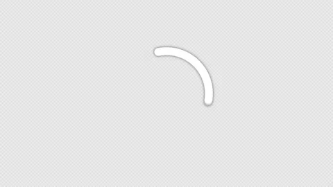 Buffering Loading Circle Ease Icon Animation Alpha Transparency Looping Stock Footage 346412424