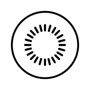 Buffering, loading icon. Black vector graphics. Stock Illustration