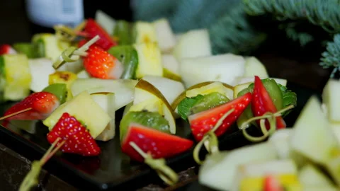 Buffet beautifully the dishes are on the table 動画素材 167751568