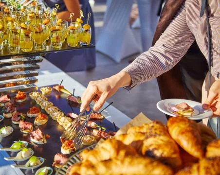 Buffet at the conference 스톡 사진