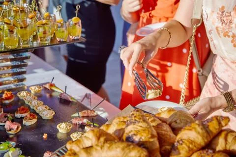 Buffet at the conference Stock Photos