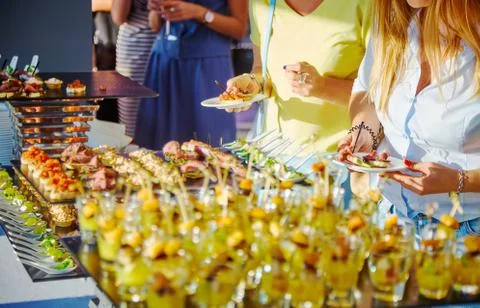 Buffet at the conference Foto stock