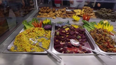 Buffet, dinner. Stock Footage 77286084